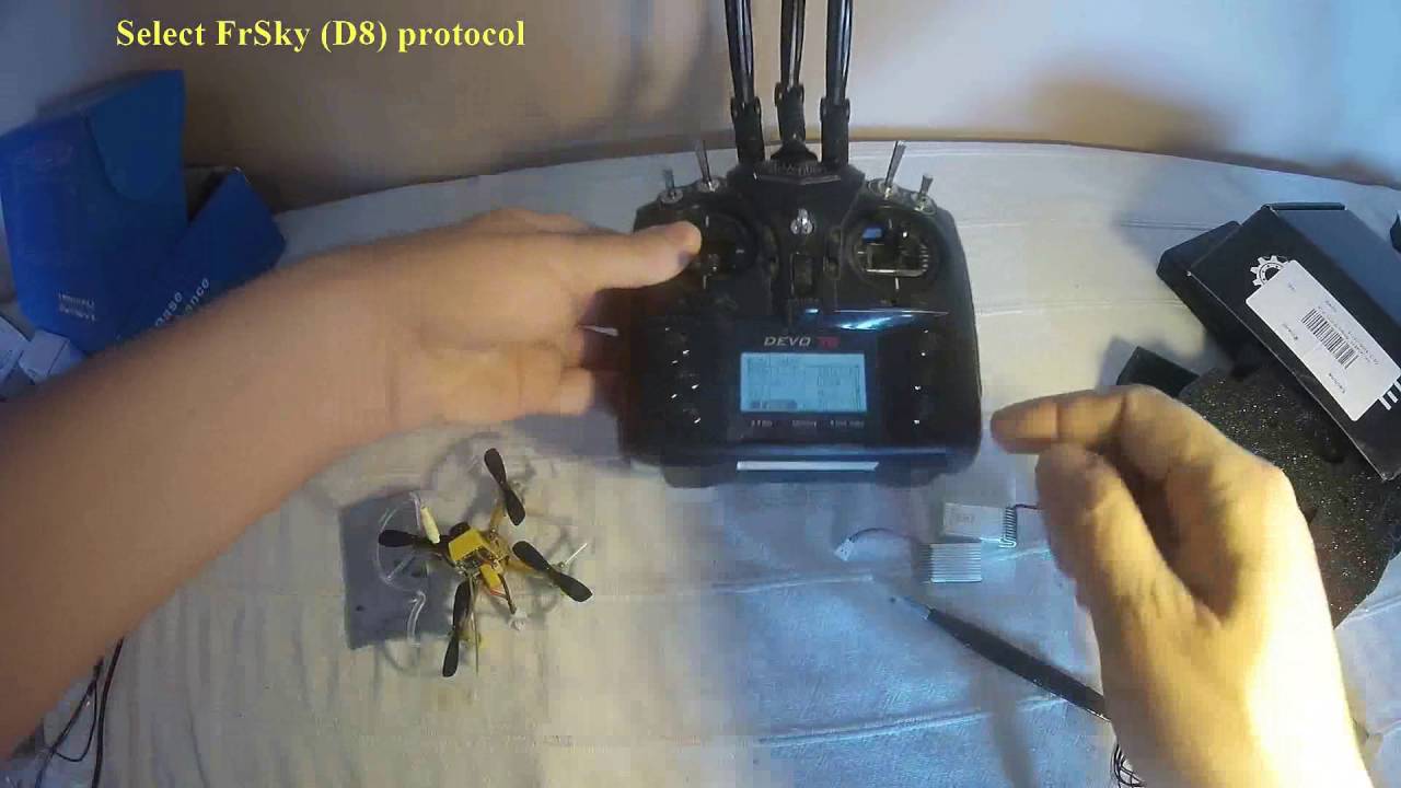 Eachine X73 unboxing configuration and first fight attempt (Courtesy Banggood)