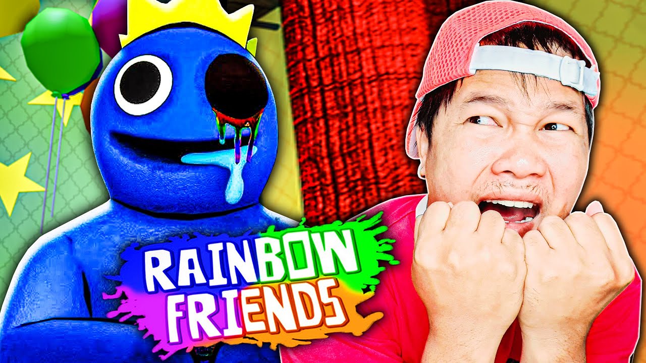 ខ្ញុំបានជួបបិសាចRainbow Friendsគួរអោយខ្លាចណាស់ - Rainbow Friends Roblox Cambodia