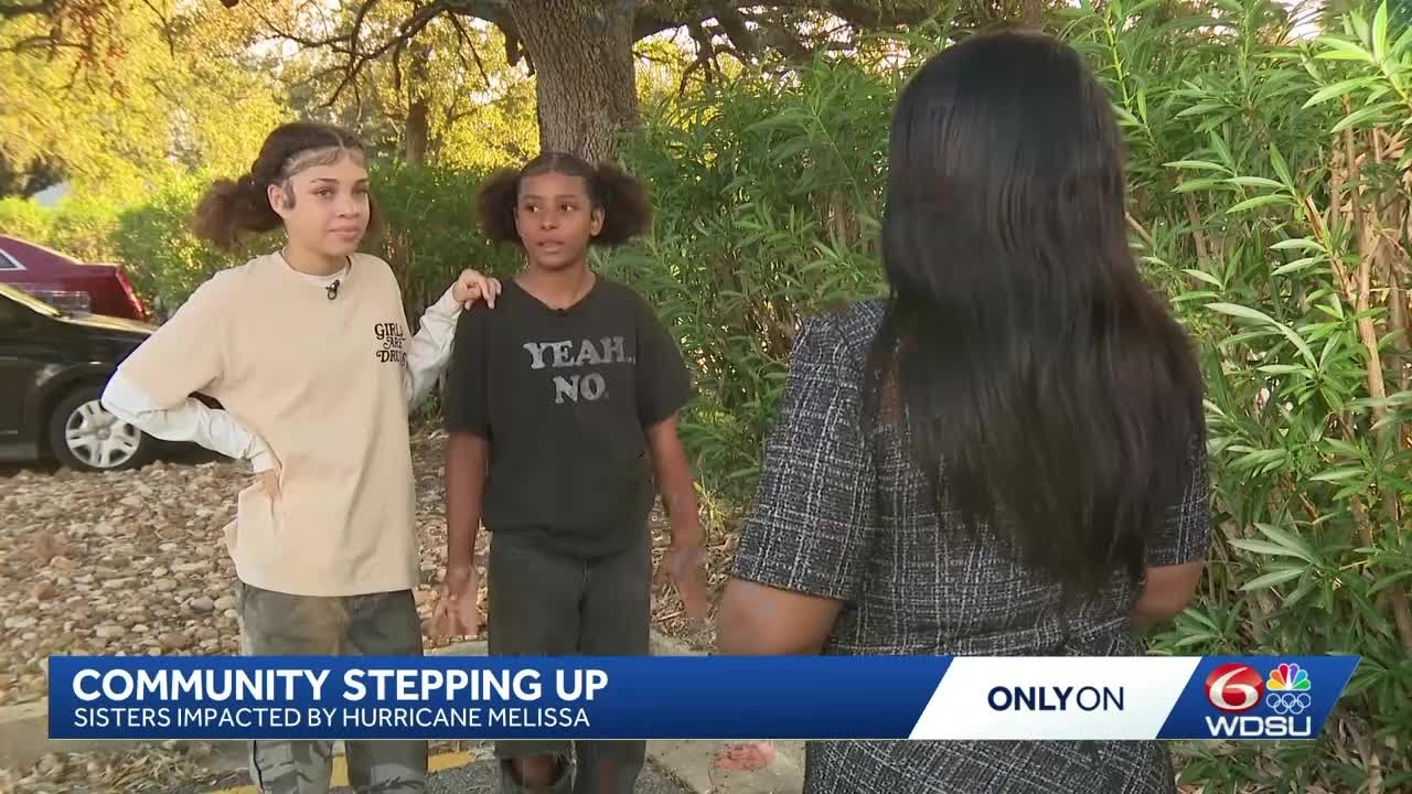 Sisters who lost everything in Hurricane Melissa move to New Orleans
