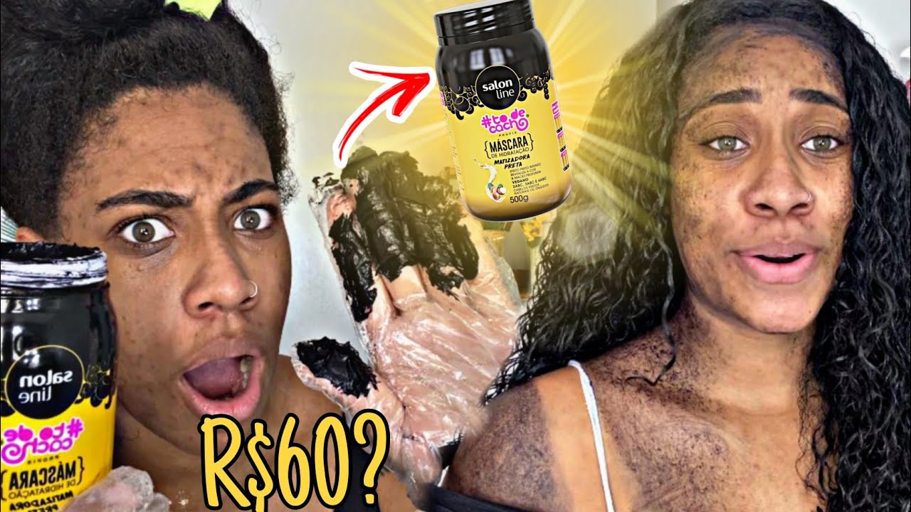 BORA VER SE PRESTA?! Máscara de hidratação MATIZADORA PRETA Salon Line R$60 REALMENTE PRESTA? 🧐
