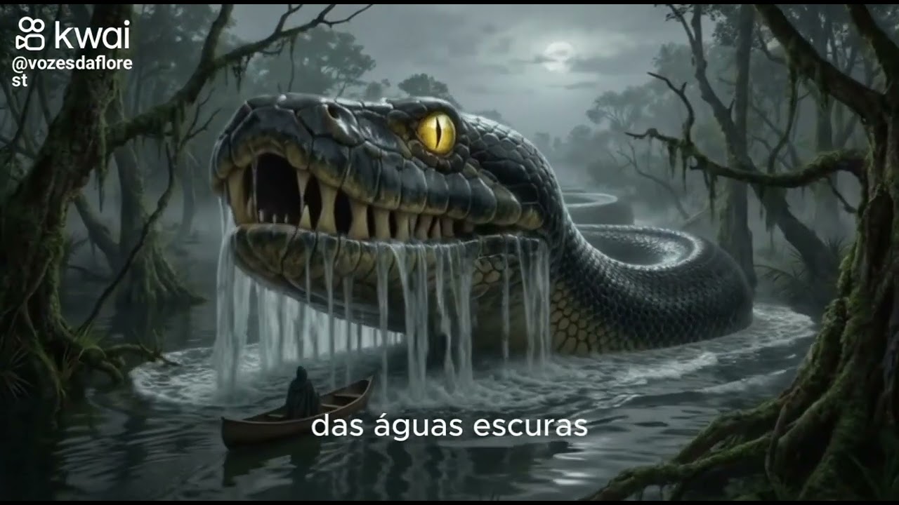 A LENDA DA COBRA GRANDE (BOIÚNA) – O GUARDIÃO DOS RIOS AMAZÔNICOS 🐍🌊