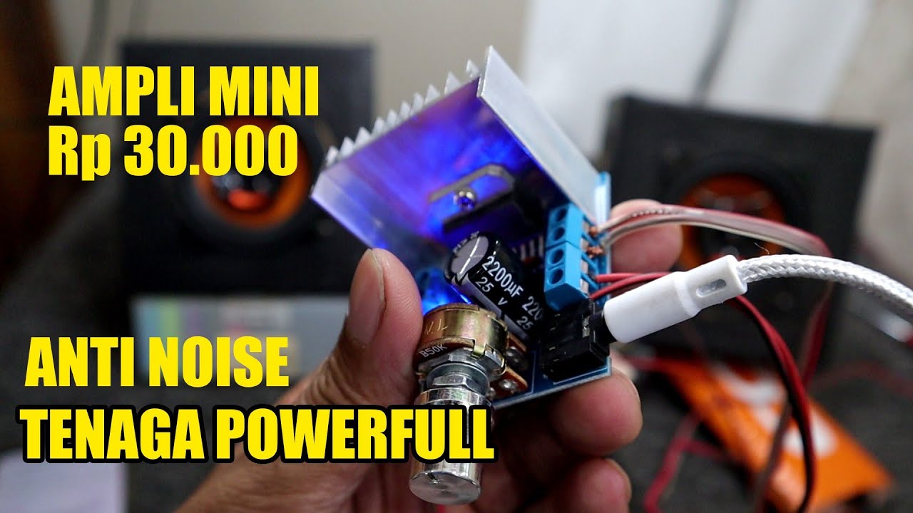 Tes review kit power Amplifier mini bass mantap TDA7297