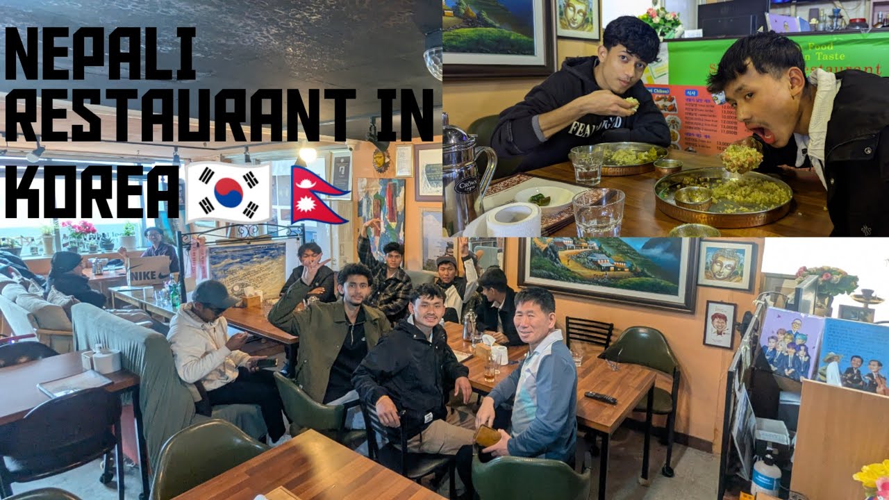 Aaja Nepali Restaurantma😂💗//Meetup With a Korean Who Translated Nepali poem into Korea first time😯//