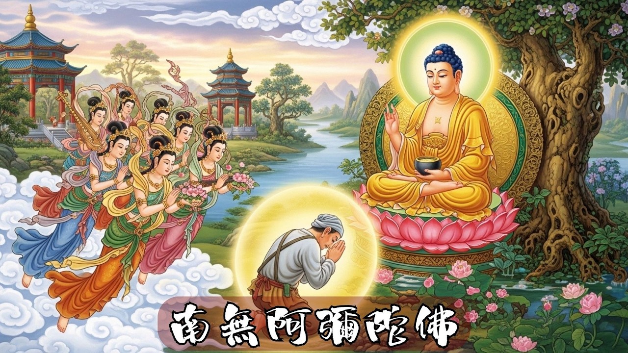 🌸 南無阿彌陀佛 Namo Amituo Fo 🌸｜祥和梵唱聖號 · 專心安住 · 清淨明朗 · 慈悲守護 · 吉祥常隨