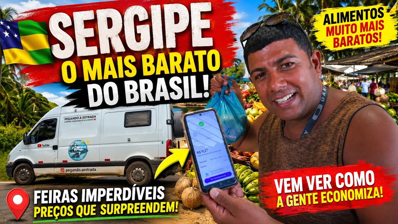 FOMOS EXPULSOS DA ORLA EM ARACAJU 😱 Dormimos na HAVAN e achamos TOMATE Barato!