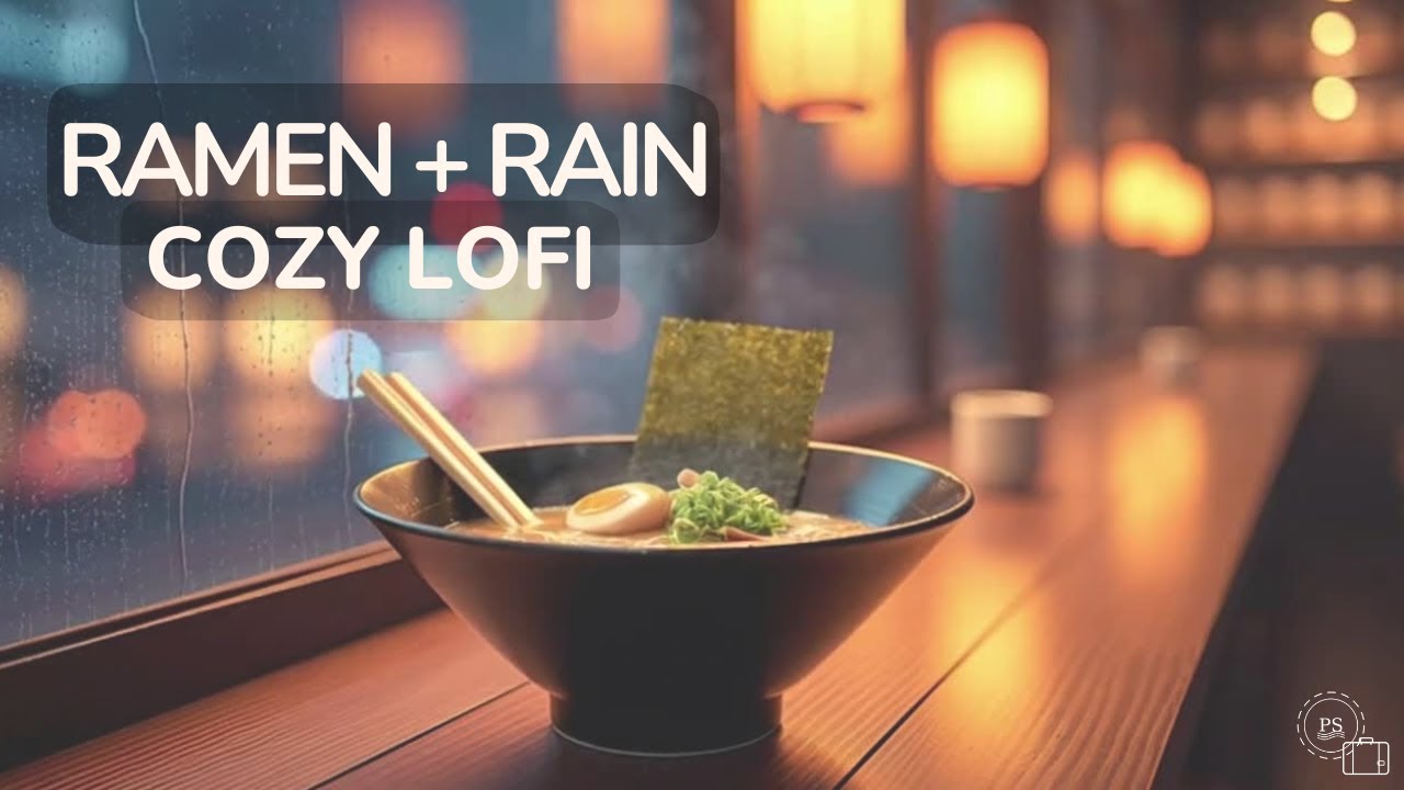 Ramen & rain | cozy night lofi to relax & unwind 🍜