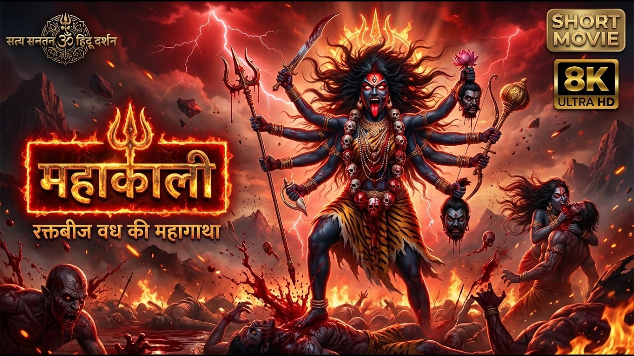 महाकाली और रक्तबीज की कथा! Panchmukhi hanuman, #bhaktistories , #jaimaakali #Shakti, sanatan stories