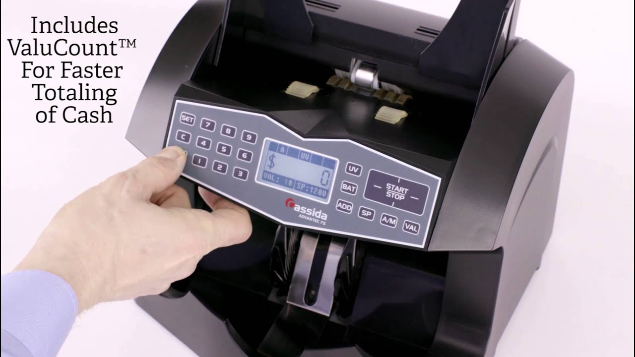 Cassida Advantec75 Advanced Currency Counter POS OF AMERICA
