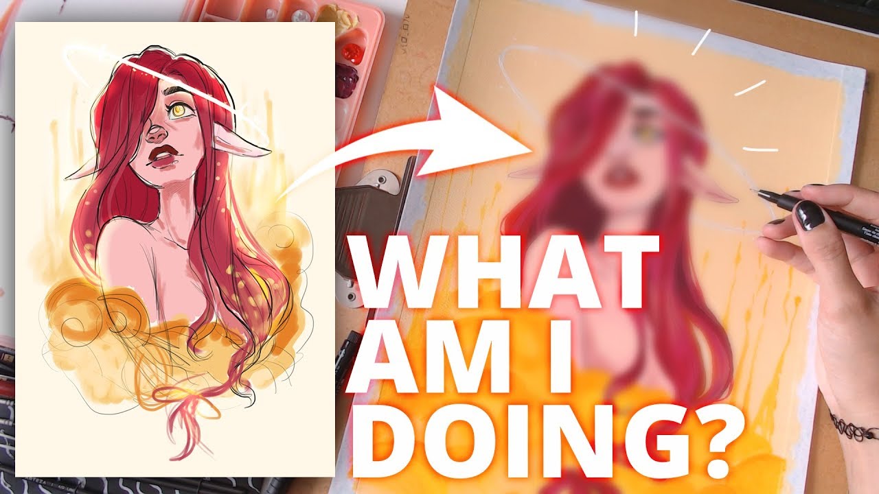 Digital Artist attempts Acrylics 👁‍🗨 Arteza Acrylic Paints Review