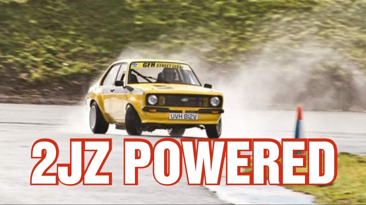 Insane 2jz powered mk2 escort 650bhp drift. escort cosworth