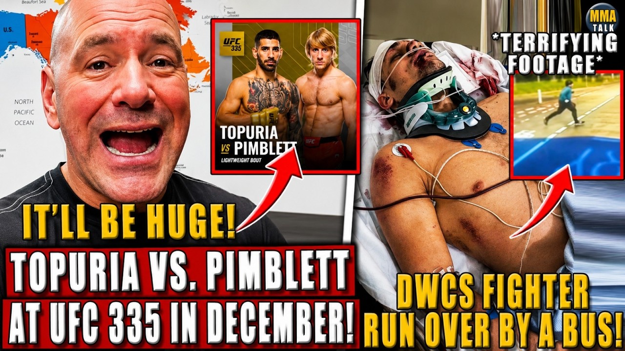 BREAKING! Ilia Topuria vs. Paddy Pimblett IN THE WORKS for UFC 335?! DWCS Fighter RUN OVER by a bus