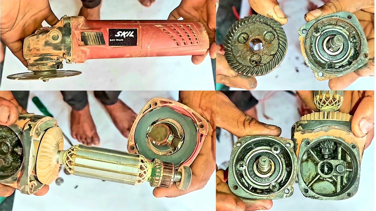 SKIL 9620  Angle Grinder Machine Repair , Bearing change - 6201/628/607