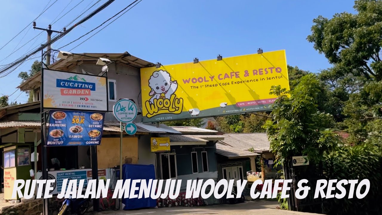 RUTE PERJALANAN MENUJU WOOLY CAFE & RESTO SENTUL BOGOR