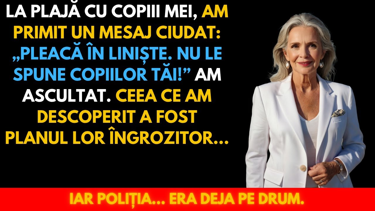 Eram la Plajă cu Copiii Mei Când Am Primit un Mesaj: „Pleacă în Liniște. Nu Le Spune Copiilor…”
