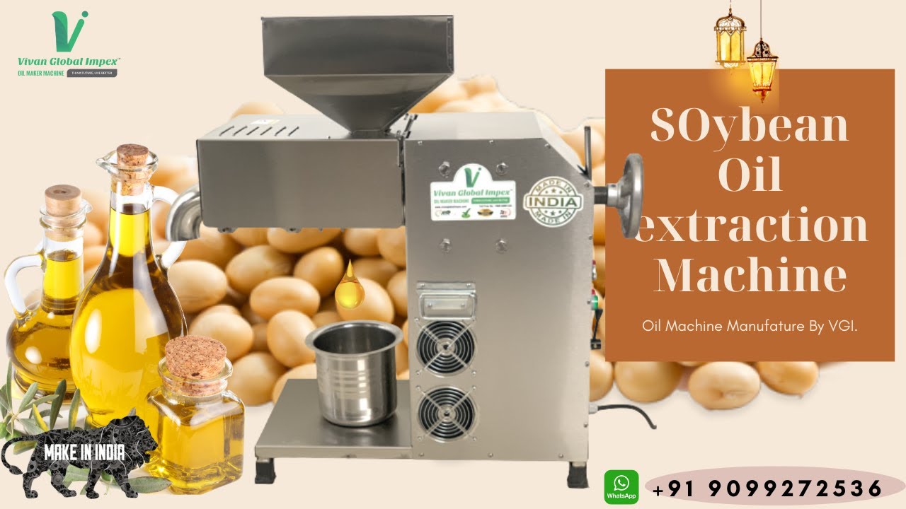 🔥 4500W Soybean Oil Extraction Machine | Multi Seed Cold Press Expeller | Made in India