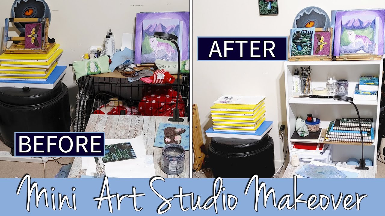 Mini Art Studio Makeover!