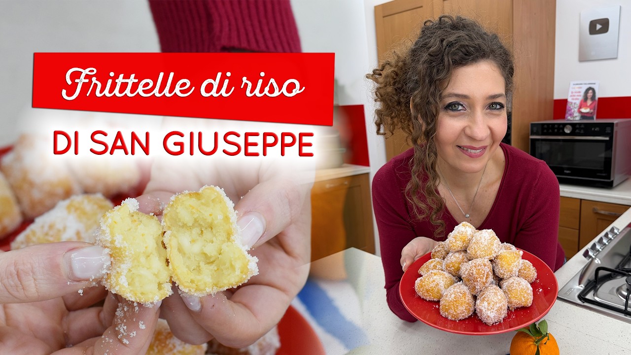 Frittelle di riso di San Giuseppe: il profumo è invitante ma lo zucchero sopra rende irresistibili!