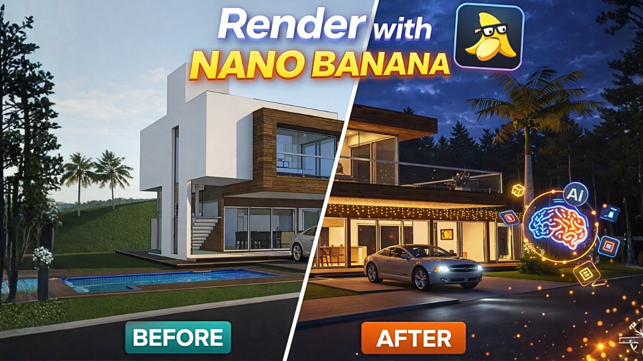Nono Banana против премиум-инструментов | Рендеринг в SketchUp