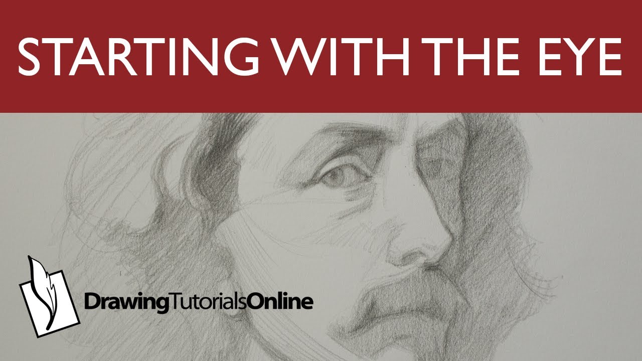 Starting A Portrait From The Eye - Anthony Van Dyck Study