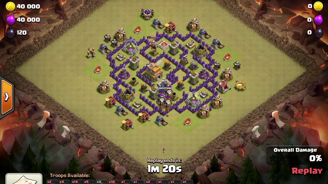 How to get 3 star on th7 max war base and also best army for th7