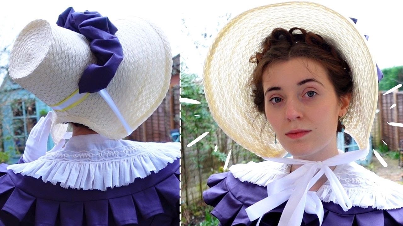 I DIY'd a Regency Bonnet for $15 | Relaxed Regency 1820s Bonnet