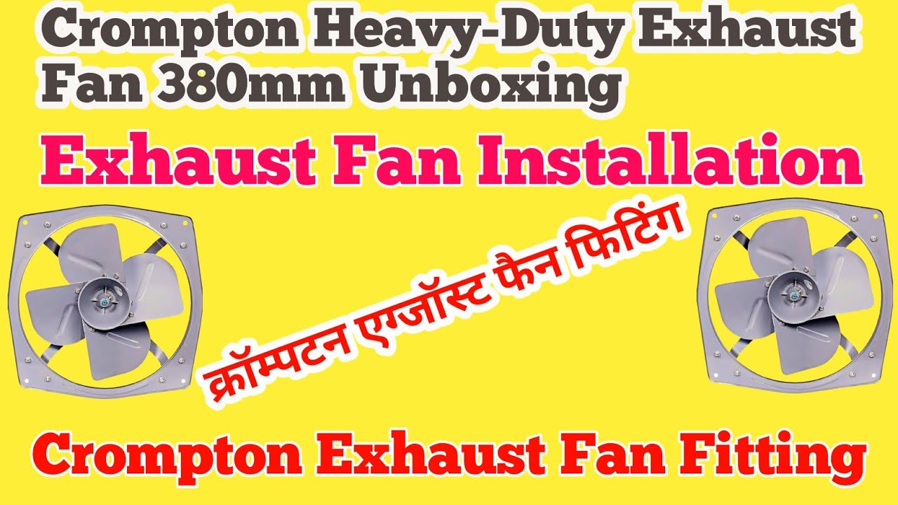 Crompton Heavy-Duty Exhaust fan 380mm Unboxing|Installation #michaeltechnical