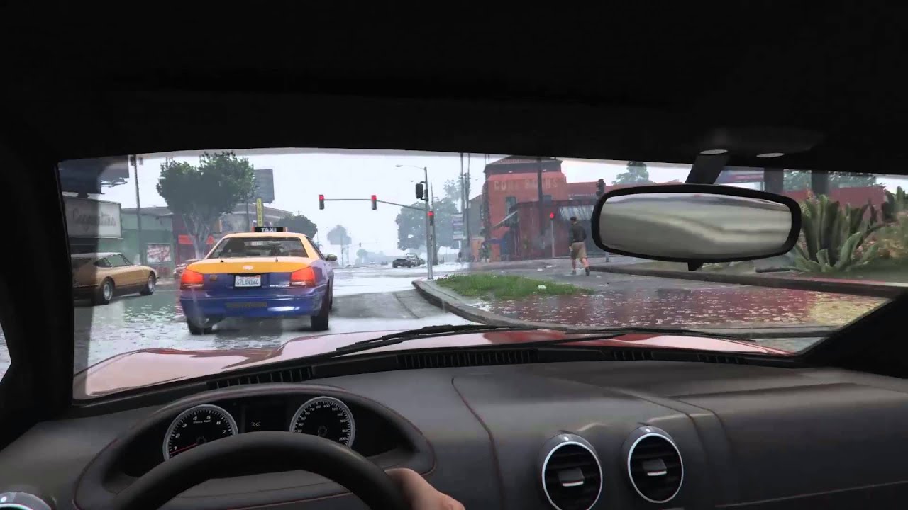 ASMR - Driving in the Rain In GTA5 (No Talking)