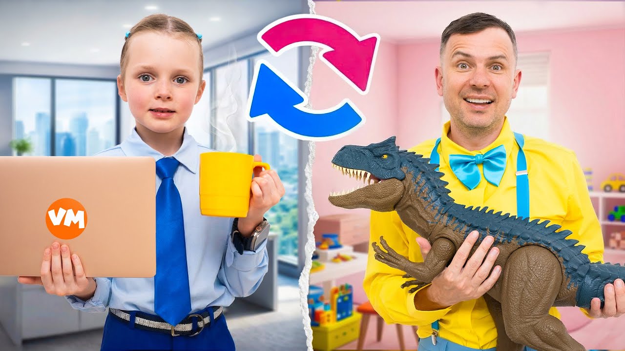 Даша учит папу быть хорошим ребёнком: Смешной ролевой сюжет