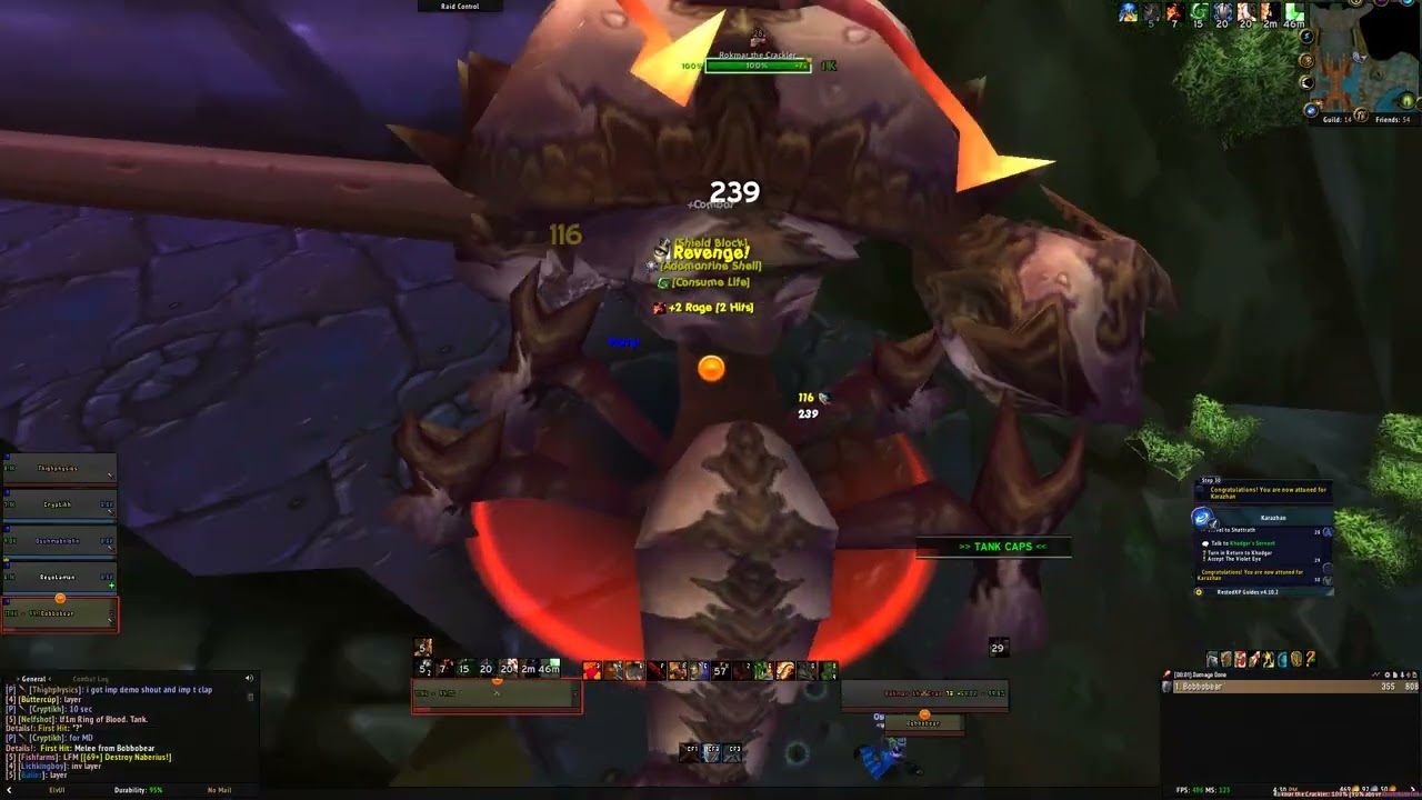 TBC Classic Anniversary Protection Warrior Tank Heroic Slave Pens Dungeon
