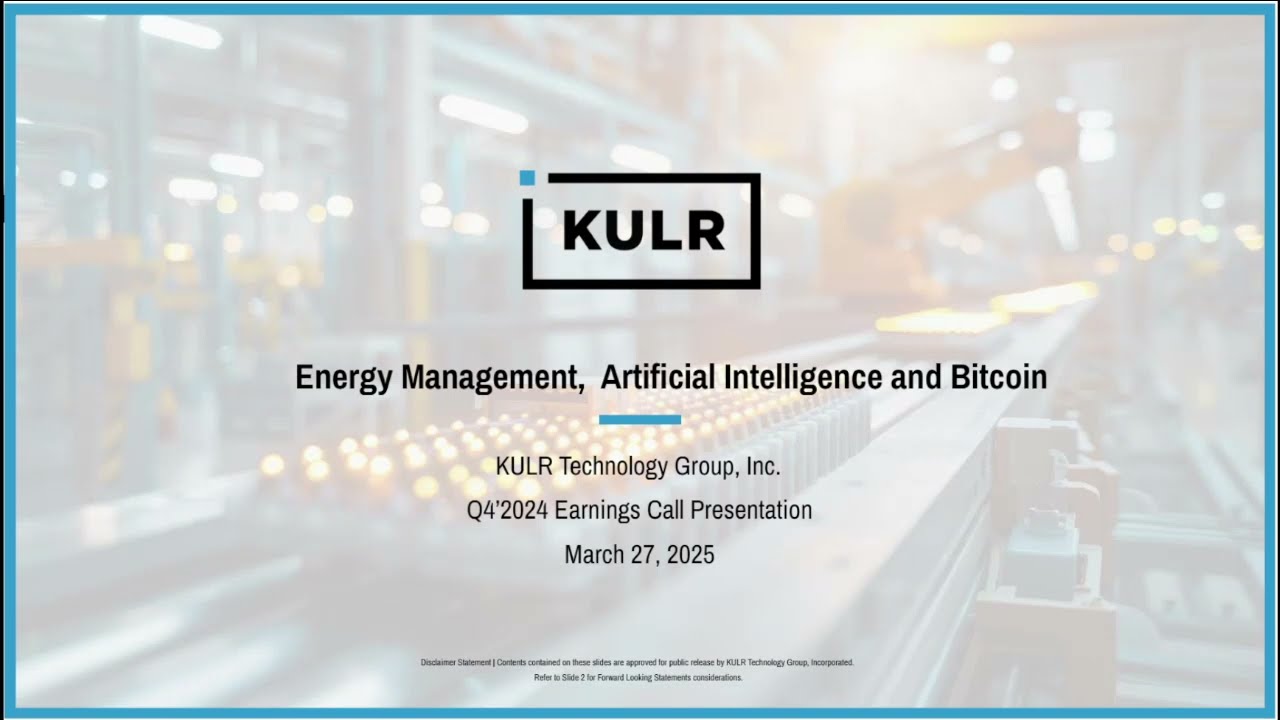 KULR Fourth Quarter and Full-Year 2024 Earnings Call