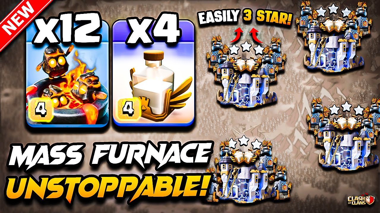 Th18 FURNACE Attack Clash of Clans 2026 | Best TH18 Attack Strategy With FURNACE REVIVE Town Hall 18