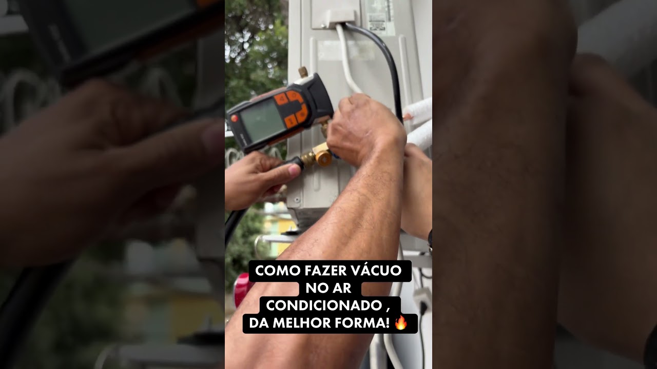 COMO FAZER V&Aacute;CUO EM AR CONDICIONADO INVERTER 🔥 LG COM COM V&Aacute;CUO ESTABILIZADO ❄️
