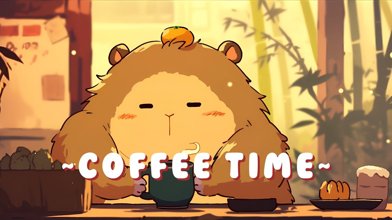 [60 Minutes] Capybara Chill Station - Study Session Music Mix ~ Calm Energy ~ 🎵 💫 | Focus Helper