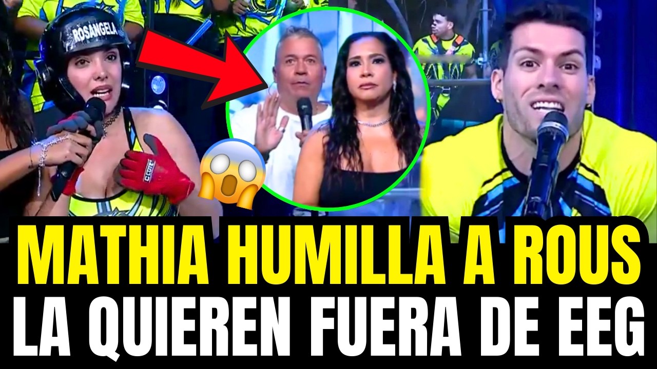 EEG: Rosangela Espinoza exploto y se peleo contra Mathias Brivio y Katia la amenaza