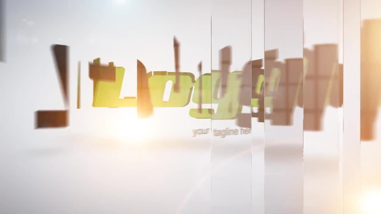 Auto Slice Logo Reveal After Effects Templates