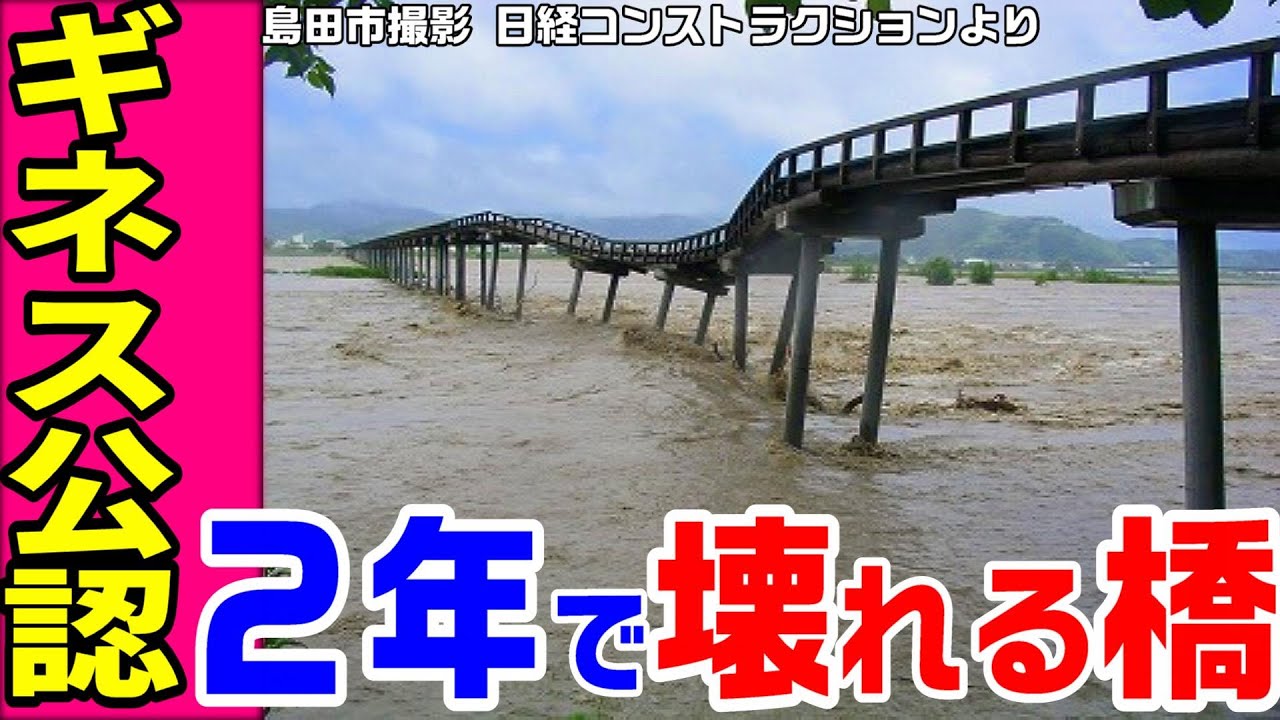 【静岡にある世界最長の木造橋】蓬莱橋