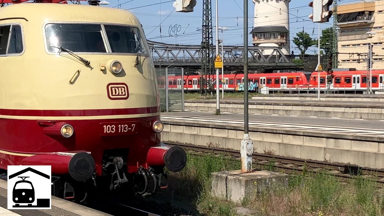 BR 103 in Darmstadt: Überführung nach Ludwigsburg