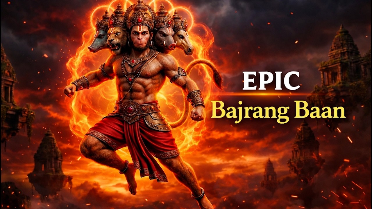 Powerful Bajrang Baan | Hanuman Mantra for Fear Removal & Positive Energy