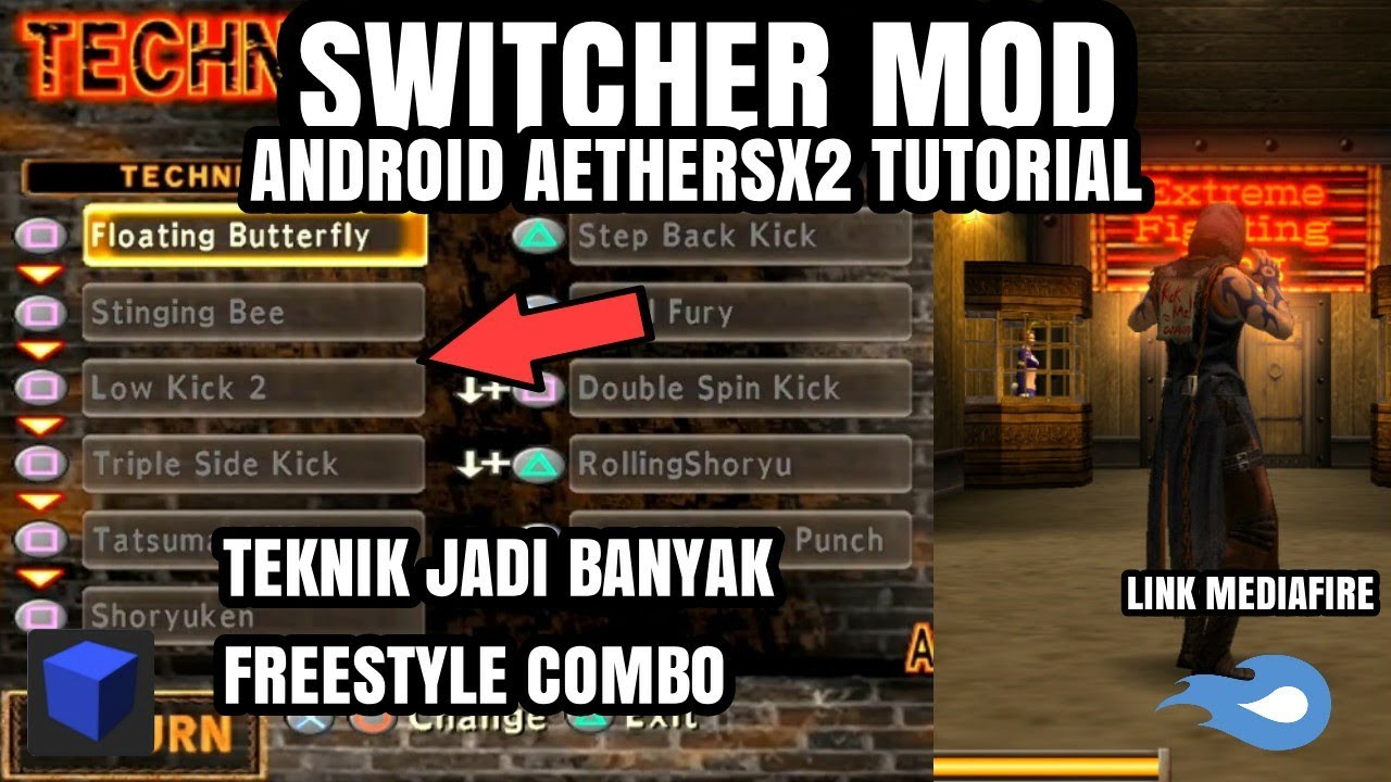 God Hand Tutorial Switcher Mod di Android AetherSX2/NetherSX2