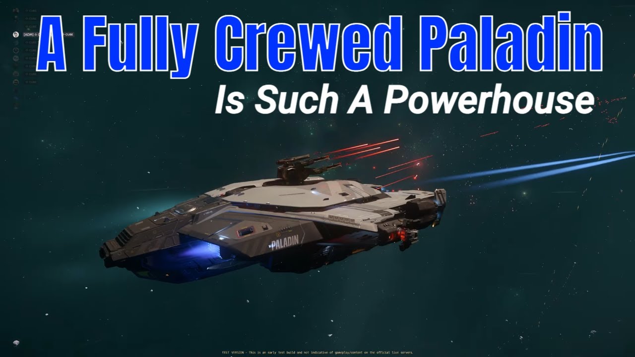 Power Of A Fully Crewed Paladin: Paladin Close Look & Testing: Cargo, Weapon & Combat | Star Citizen