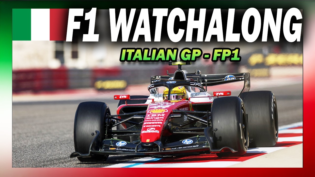 🔴 F1 Watchalong - ITALIAN GP - FP1 - with Commentary & Live Timings