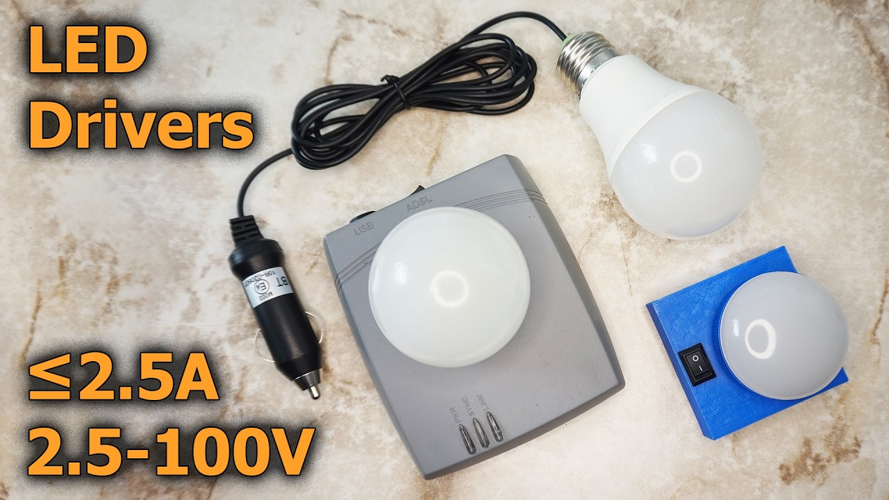 LED драйвери 2.5-100 Вольт 2.5А для різних завдань PT4115, PT4119, PAM2804, CN5711, QX9920. Схеми.