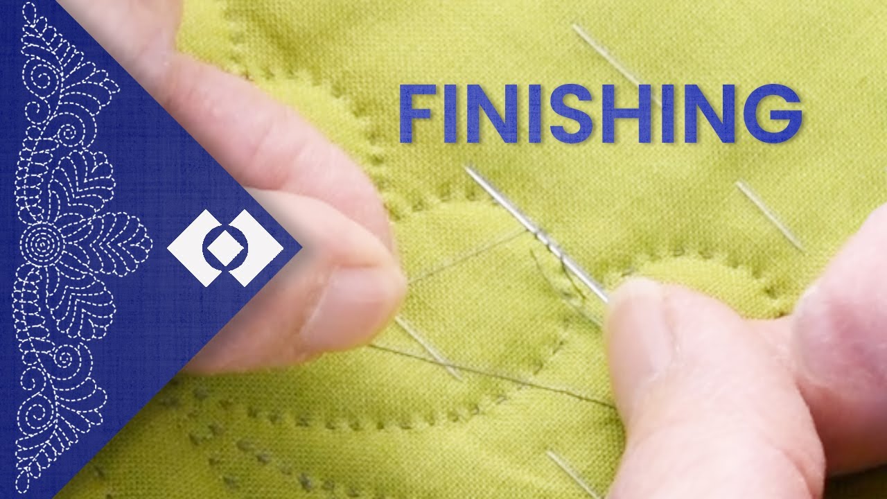 Finishing Quilting with a Popped Knot: Hand Quilting Series