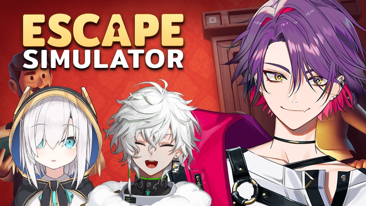 【Escape Simulator】陰…キャ？？NO！頭脳派の3人衆で脱出 w/アルス３、カゲツ【渡会雲雀/にじさんじ】