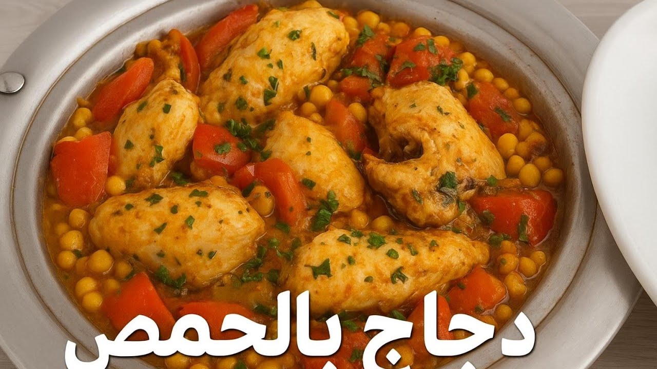 22 ottobre 2025دجاج بالحمص  وصفه الغداء والعشاء أكلة شعبية تقليدية لكن مداقها لذيذة