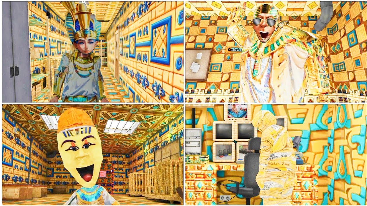 Ice Scream 4 Egyptian Factory Mod Full Gameplay