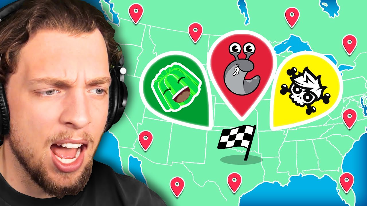 Slogo Jelly and Crainer vs 20 Geoguessr NOOBS