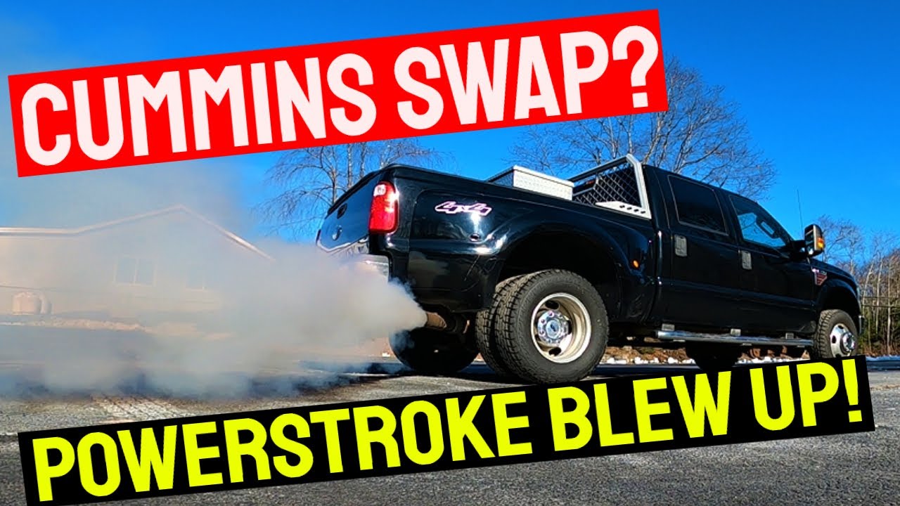Ford F-350 Cummins vs Powerstroke Diesel Engine Swap Replacement - Flying Wheels