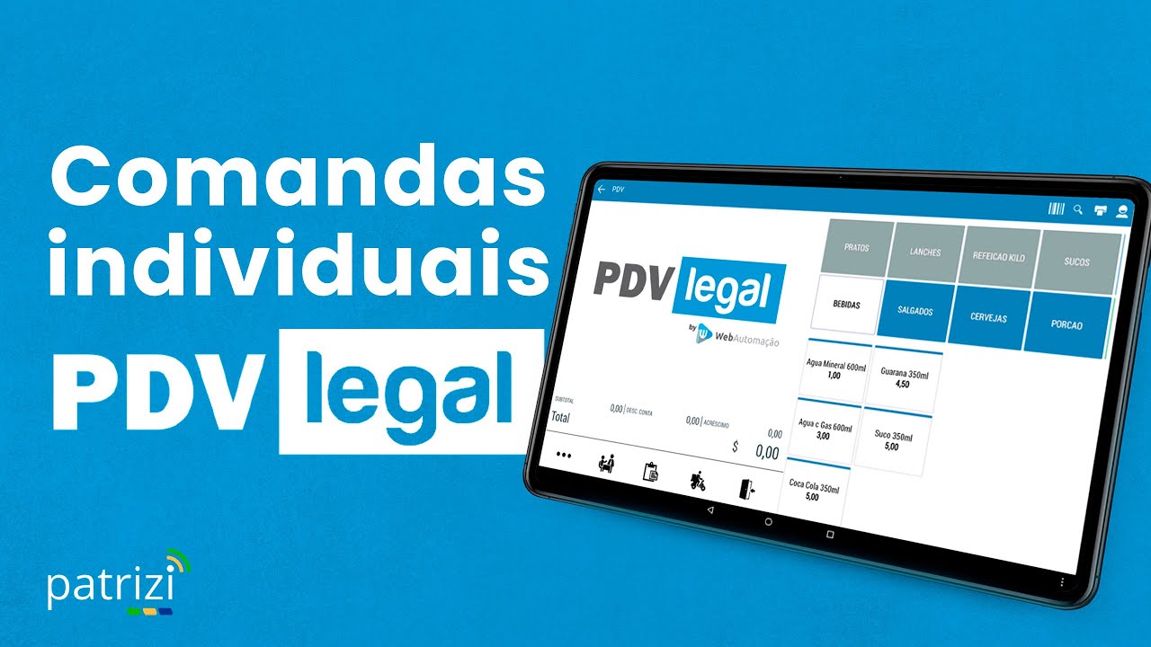 Comandas Individuais - PDV Legal