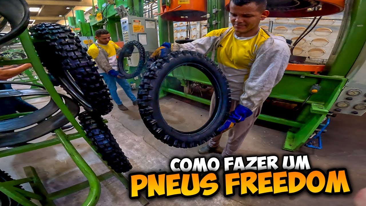 COMO É FEITO UM PNEU DE MOTO NA FÁBRICA PNEUS FREEDOM